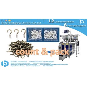 Automatic packing machine with counting function for metal hooks packaging