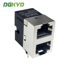 RJ45 multi port shielded connector 2X1 short body half package DGKYD59212188GWA1