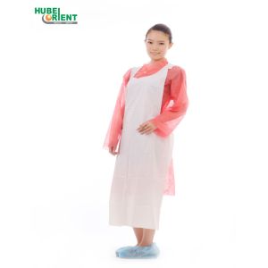 China Non Irritating Odorless Disposable PE Apron With Embossed Surface on sale