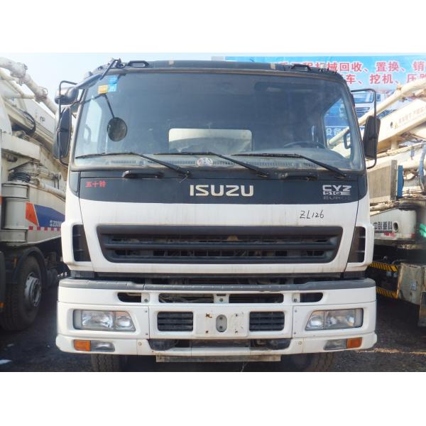 Cylinder Type Structure 2009 Zoomlion 37m Used Concrete Pump Truck 2.6mm