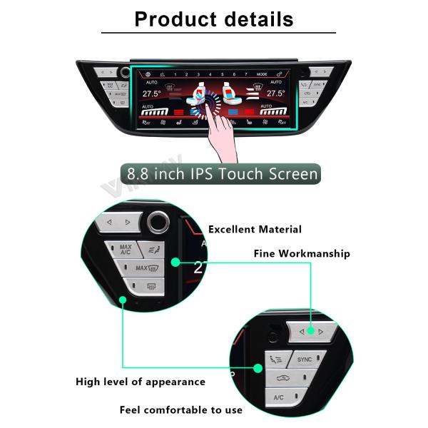 M5 6Series X3M X4M BMW Professional Radio bluetooth auto AC Panel 2018-2022