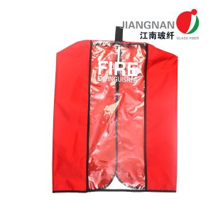 Mildew Resistant Velcro Straps Fire Extinguisher Cover With Window