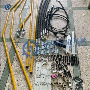China PC200 PC200-5 PC200-6 PC200-7 PC200-8 PC210 PC220 Excavator Auxiliary Pipeline Hydraulic Oil Hose Piping Kits With Valve on sale