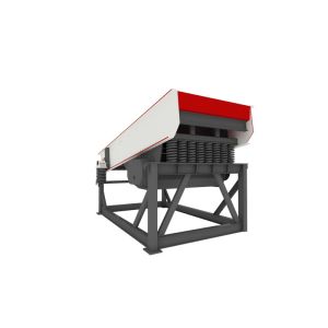 Double Shaft Feeder Mining Crusher 45KW With Low Power Consumption