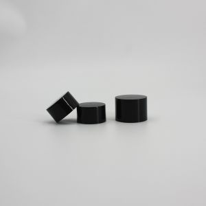 24mm 28mm PP Black Double Layer Flip Top Cap
