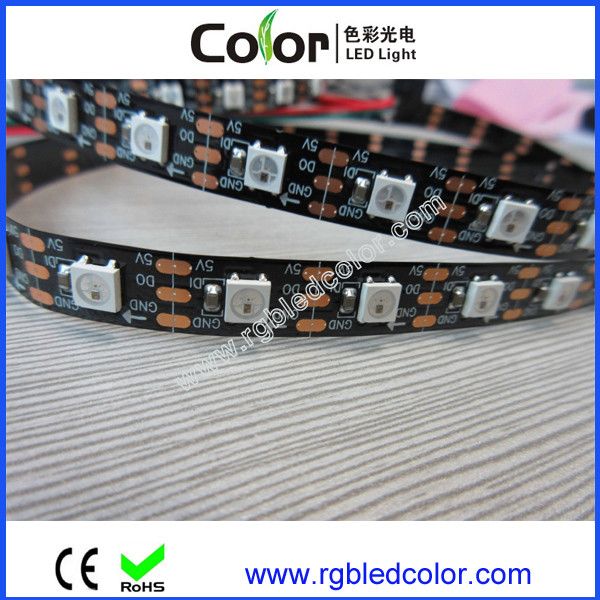 60led per meter black and white pcb apa104 led strip