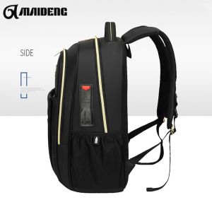 Design Black Large Zipper Backpack , Unisex Use Multi Zipper Backpack
