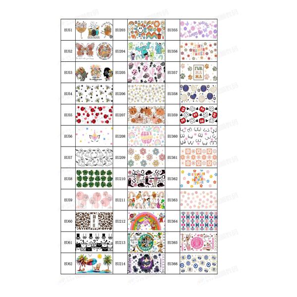 DTF Wrap Custom UV Transfer Stickers ISO9001 SGS ROHS