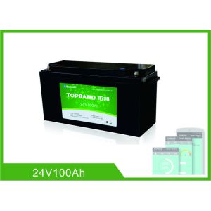 Bluetooth Rechargeable Lithium Iron Phosphate Battery 24V 100AH Nano LiFePO4