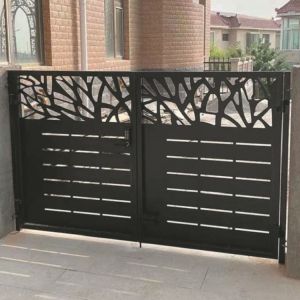Galvanized Decorative Laser Cutting Gate Design Powder Coated