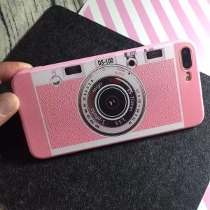 PC+TPU Silk Skin Back Cover Camera Lens Pattern Cell Phone Case For iPhone 7 6s