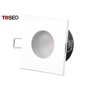 Square Waterproof Gu10 Recessed Ceiling Downlight 83x83mm Size