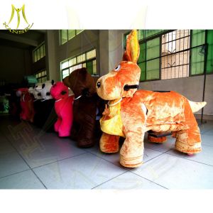 Hansel plush unicorn battery ride seats ride on toy walking and barking dog toy