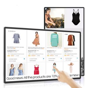 Digital Signage 1920×1080 resolution 400nits brightness Wall Mounted RK3399 For