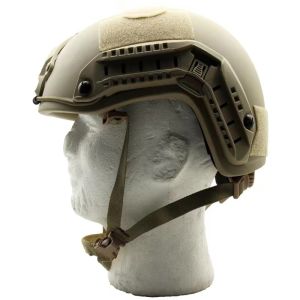NIJ IIIA FAST Tactical Helmets Military Lightweight Rail Field Camouflage