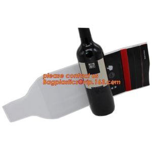Wholesale Zip sealed liquor bubble bags bottle protector Travelling liquor bubble sleeves air wine bubble bags Zipped bottom plast from china suppliers