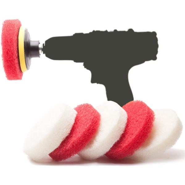 Quality Scrub Pad with Drill Attachment Kit Cleaning Accessory Automatic Spin Scrub for sale