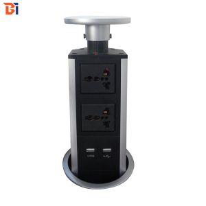 BNT eu european power hidden table kitchen pull out power socket with usb