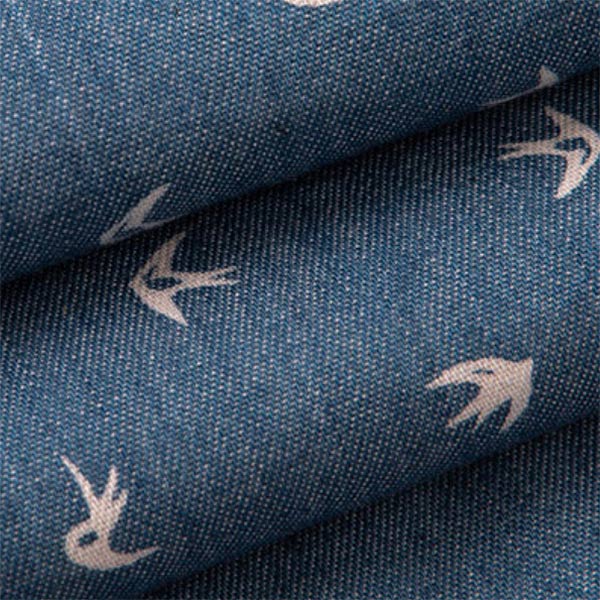 Spring Summer Fabrics Cotton Washed Imitation Denim 32s 200gsm 150cm