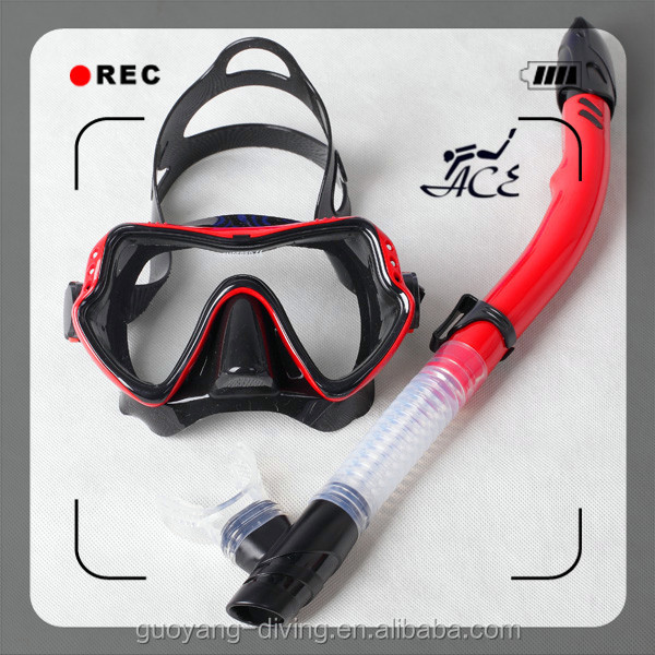 Silicone Skirt Ladies Snorkel Set Dry Top Diving Mask Set Scuba Diving Equipment