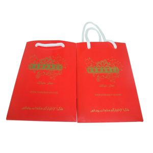 Wholesale Professional Red Delicate Paper rope handled Carrier Bag Printing Service for Shopping from china suppliers