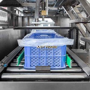 Poly Bag Inserter Machine 400W Bottom Seal Bag Making Machine