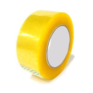 Custom BOPP Adhesive Tape Clear Yellow Electrical Tape
