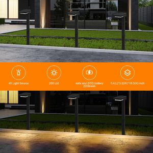 6 Pcs LED Sun Stake Lantern Garden Lighting Solutions with IP65 Waterproof