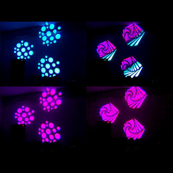 4in1 60w Mini Wash Led Moving Head Light , RGB LED Stage Light Rainbow Flow Effect