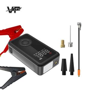 12V Portable 16000mAh Air Pump VP Car Battery Jump Starter Tire Inflator Air