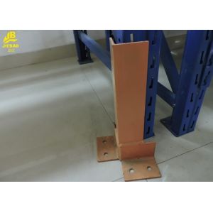 Pipe Storage Warehouse Pallet Racking With Upright Guard / Bolts Custom Color