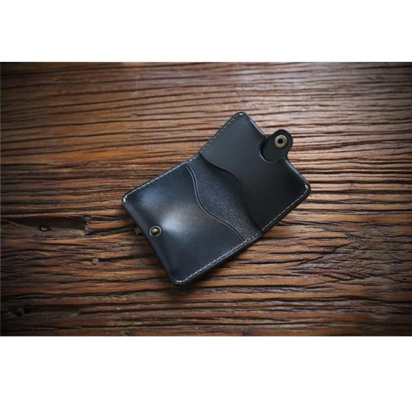 End Horse Patent Leather Slim Small Wallet with Minimalist Design and GENUINE LEATHER