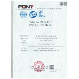 Dongguan Lixiang Energy Technology Co., Ltd. Certifications