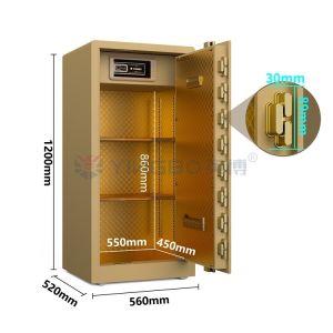 Wholesale 95kg Solid Steel Smart Safe Box For Home Security YB/RS-120 Gold from china suppliers