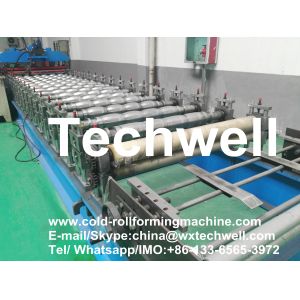 0.3 - 0.8mm Material Thickness Color Steel Roof Roll Forming Machine TW-RWM
