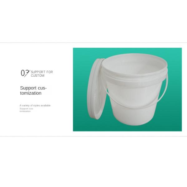 Assorted Colors Recyclable Plastic Buckets Stackable Custom Logo Varying Capacities