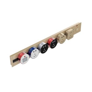 Tabletop Usb Power Track Socket Grommet Sliding Hidden Desk