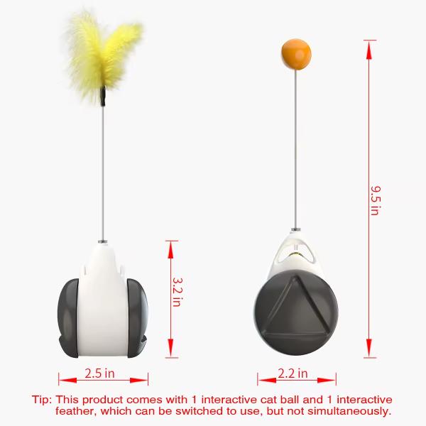 Plastic Pet Training Products Interactive Cat Chasing Toys Sustainable