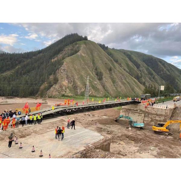 Design Tracked Load 60t Convenient Transportation Mechanized Bridge Emergency