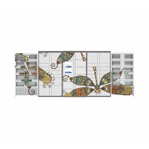 Cooling Big Touch Screen Locker Vending Machine Remote Control