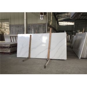 Wholesale Luxury Kitchen Artificial Stone Calacatta White Quartz Countertop Slab from china suppliers