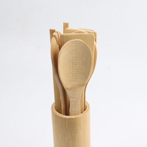 Bamboo Kitchenware Set for Nonstick Cookware - Eco Friendly Utensils