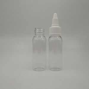 Clear Liquid Plastic Screw Top Bottles With Screw Neck Finish