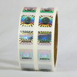 2 * 3cm 2D 3D Moving Grating Security Hologram Stickers