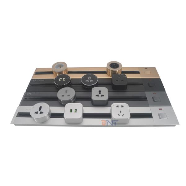 Quality High Quantity Wall Track Electrical Power Rail Hidden Kitchen Socket for sale