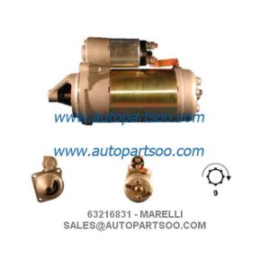 63216827 63216831 - MARELLI Starter Motor 12V 3.5KW 9T MOTORES DE ARRANQUE