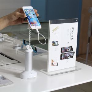 Wholesale COMER gripper locking system cell phone security display holder with alarm from china suppliers