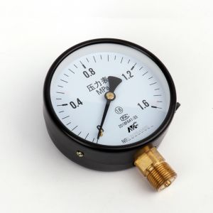 Wholesale Y100 1/4&quot; NPT Differential Pressure Gauge Overload Protection from china suppliers
