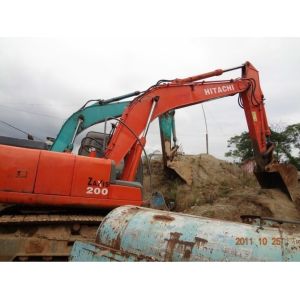 China EX200-6 used excavator hitachi hydraulic excavator with jack hammer on sale