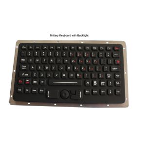 Wholesale EMC Panel Mount Rubber Rugged Military Keyboard With Backlight from china suppliers